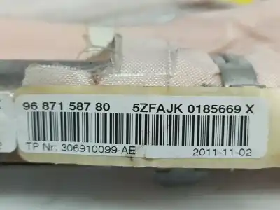 Автозапчастина б/у лівий шторковий airbag для citroen ds4 (nx_) 1.6 thp 155 gasolina 2011 5p посилання на oem iam 9687158780  