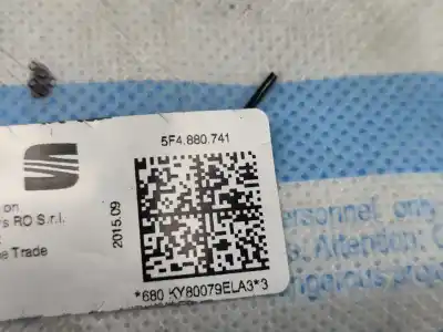 Автозапчастина б/у лівий шторковий airbag для seat leon (5f1) 1.6 tdi посилання на oem iam 5f4880741  