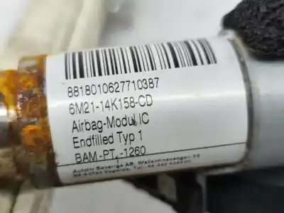 Автозапчастина б/у лівий шторковий airbag для ford s-max (wa6) 1.8 tdci посилання на oem iam 6m2114k158cd  