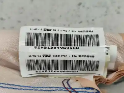 Автозапчастина б/у лівий шторковий airbag для peugeot 308 sw ii (lc_, lj_, lr_, lx_, l4_) 1.6 hdi / bluehdi 115 (lcbhxm lcbhxt) посилання на oem iam 9805768480  