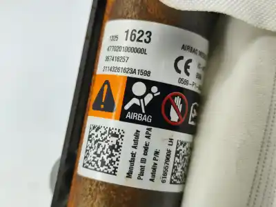 Автозапчастина б/у лівий шторковий airbag для opel zafira tourer c (p12) 2.0 cdti (75) посилання на oem iam 13251623  