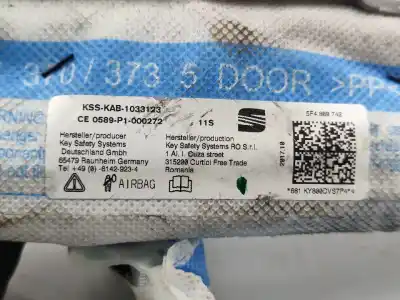 Автозапчастина б/у правий шторковий airbag для seat leon (5f1) 1.4 16v tsi act посилання на oem iam 5f4880742  