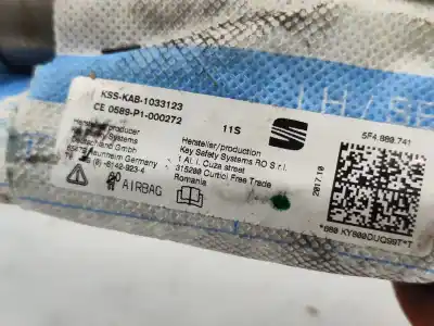 Автозапчастина б/у лівий шторковий airbag для seat leon (5f1) 1.4 16v tsi act посилання на oem iam 5f4880741  