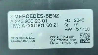 Peça sobressalente para automóvel em segunda mão módulo eletrônico por mercedes-benz eqa (h243) eqa 250+ (243.702) elétrico 2024 5p referências oem iam a2439002301  