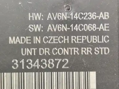 Автозапчасти б/у блок управления левой задней дверью за volvo v40 hatchback (525) d2 ссылки oem iam 31343872  