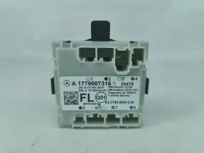 Автозапчасти б/у блок управления левой передней дверью за MERCEDES-BENZ EQA (H243) EQA 250+ (243.702) Elétrico 2024 5P ссылки OEM IAM A1779007316  