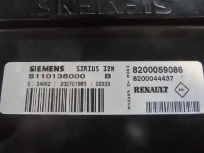 Pezzo di ricambio per auto di seconda mano centralina motore per renault clio ii fase i (b/cbo) 1.2 riferimenti oem iam s110138000  2001