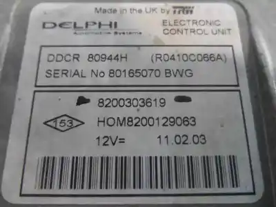 Second-hand car spare part ecu engine control for renault clio ii fase ii (b/cb0) 1.5 dci diesel 65 cv / 48 kw oem iam references 80165070  2003