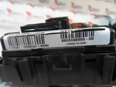 Second-hand car spare part fuse box unit for citroen berlingo 2.0 hdi cat (rhy / dw10td) oem iam references t118470002 e  2003