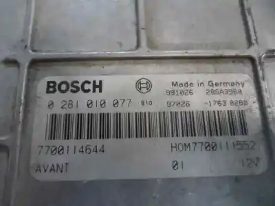 Pezzo di ricambio per auto di seconda mano centralina motore per renault scenic (ja..) 1.9 d rt riferimenti oem iam 0 281 010 077  1999