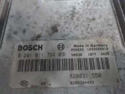 Second-hand car spare part ecu engine control for renault espace iv (jk0) dynamique oem iam references 0 281 011 724  2005