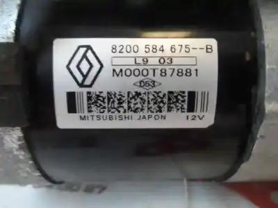 Peça sobressalente para automóvel em segunda mão motor de arranque por renault kangoo 1.5 dci diesel referências oem iam   2010