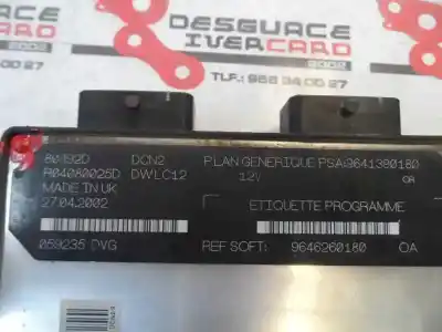 Pezzo di ricambio per auto di seconda mano centralina motore per citroen berlingo 9h02 riferimenti oem iam r04080025d  2005