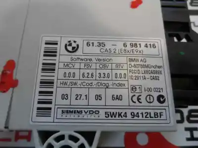 Pezzo di ricambio per auto di seconda mano Modulo Comfort per BMW SERIE 3 BERLINA (E90) 3.0 Turbodiesel CAT Riferimenti OEM IAM 61.35-6 981 416  2005