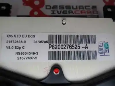 Second-hand car spare part dashboard for renault clio ii fase ii (b/cb0) 1.5 dci diesel 65 cv / 48 kw oem iam references 21672638-9  2005