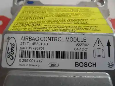 Second-hand car spare part airbag control unit for ford transit connect (tc7) 1.8 tdci cat oem iam references 0 285 001 417  2005