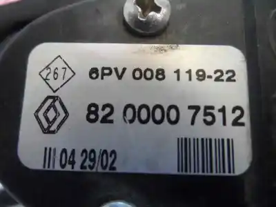 Автозапчастина б/у педальний потенціометр для renault espace iv (jk0) 2.2 dci turbodiesel посилання на oem iam 82 0000 7512  2003