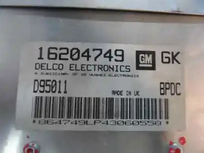 Peça sobressalente para automóvel em segunda mão centralina de motor uce por opel corsa b x12sz referências oem iam 16204749  1996