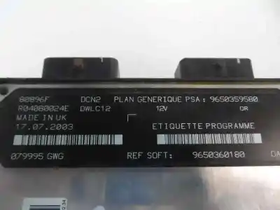 Second-hand car spare part ecu engine control for citroen c15 * oem iam references   2003