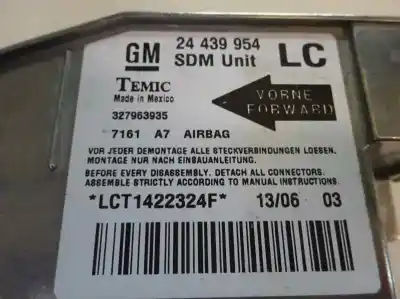 Second-hand car spare part airbag control unit for opel corsa c silverline oem iam references 24 439 954  2003