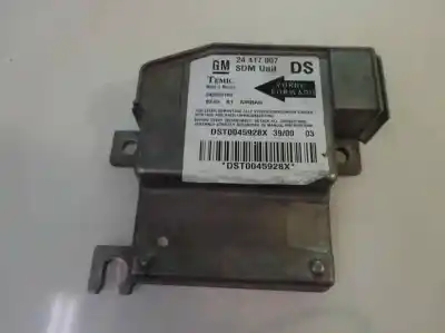 Second-hand car spare part Airbag Control Unit for OPEL CORSA C Silverline OEM IAM references 24 417 007  2004