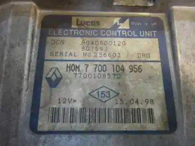 Автозапчастина б/у ебу контролер двигуна для renault kangoo (f/kc0) 1.9 diesel посилання на oem iam 7 700 104 956  2001