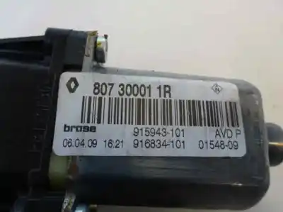 Second-hand car spare part right front window motor for renault scenic ii 1.9 dci diesel oem iam references 807 30001 1r  2009