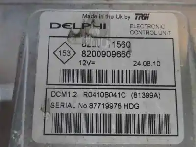 Second-hand car spare part ecu engine control for renault clio iii 1.5 dci diesel oem iam references 8200909666  2010