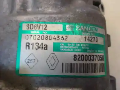 Second-hand car spare part air conditioning compressor for renault clio ii fase ii (b/cb0) 1.2 oem iam references sd6v12/1427d  2003