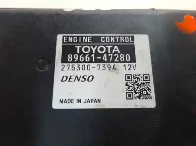Second-hand car spare part ecu engine control for toyota prius (nhw30) 1.8 16v cat (híbrido) oem iam references 89661-47280  2010