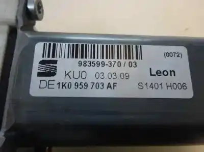 Peça sobressalente para automóvel em segunda mão motor elevador vidro traseiro esquerdo por seat leon (1p1) 1.9 tdi referências oem iam   2009