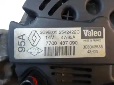 Автозапчастина б/у генератор для renault clio ii fase ii (b/cb0) 1.2 16v посилання на oem iam 7700 437 090  2003