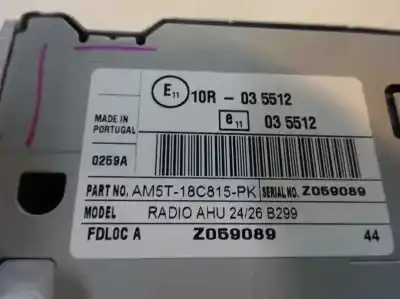 Peça sobressalente para automóvel em segunda mão sistema de áudio / rádio cd por ford fiesta (ccn) 1.5 tdci cat referências oem iam am5t-18c815-pk  2016