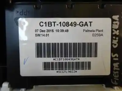 Second-hand car spare part dashboard for ford fiesta (ccn) 1.5 tdci cat oem iam references c1bt-10849-gat  2016
