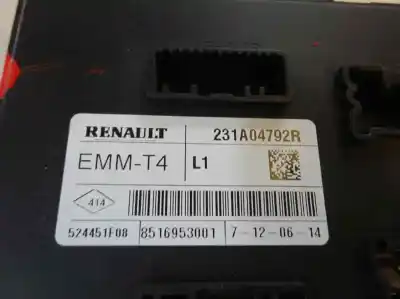 Автозапчастина б/у перевір блоку управління для renault captur i (j5_, h5_) 1.5 dci 90 посилання на oem iam 231a04792r  2014