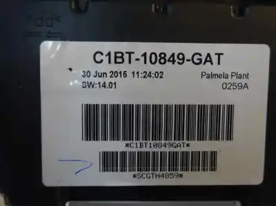 Second-hand car spare part dashboard for ford fiesta (ccn) 1.5 tdci cat oem iam references c1bt-10849-gat  2016
