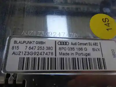 Автозапчастина б/у аудіо система / радіо cd для audi a3 (8p) 2.0 tdi посилання на oem iam 8p0 035 186 g  2008