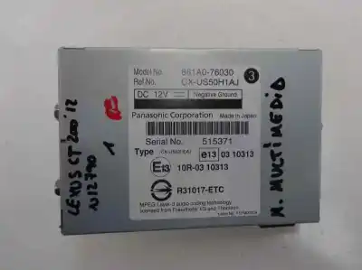Peça sobressalente para automóvel em segunda mão módulo eletrônico por lexus ct (zwa10) 1.8 200h referências oem iam 861a0-76030