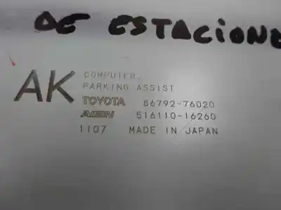 Peça sobressalente para automóvel em segunda mão módulo eletrônico por lexus ct (zwa10) 1.8 200h referências oem iam 86792-76020  2012