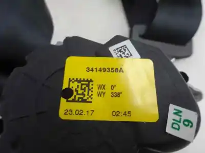 Автозапчастина б/у задній правий ремін безпеки для ford ka+ black / white посилання на oem iam 34149358a  2017