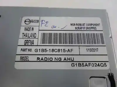 Автозапчастина б/у аудіо система / радіо cd для ford ka+ black / white посилання на oem iam g1b5-18c815-af  2017