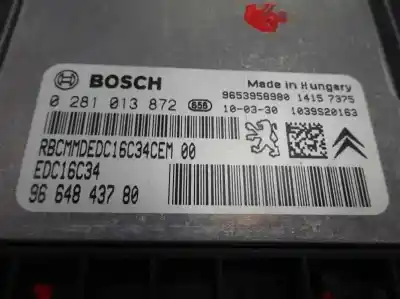 Автозапчасти б/у блок управления двигателем за citroen c3 picasso 1.6 16v hdi ссылки oem iam 96 648 437 80  2010