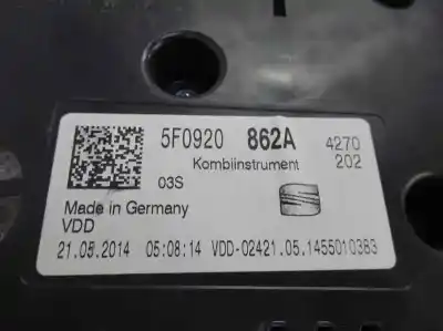 Peça sobressalente para automóvel em segunda mão quadrante por seat leon (5f1) style referências oem iam 5f0920862a  2014