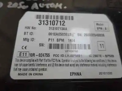 Second-hand car spare part electronic module for volvo xc60 2.4 d oem iam references 31310712  2011
