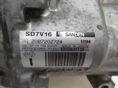Автозапчастина б/у компресор кондиционера для dacia logan 1.5 dci diesel cat посилання на oem iam sd7v16/1194  2007