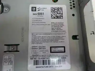 Pièce détachée automobile d'occasion système de navigation gps pour opel mokka 1.6 cdti dpf références oem iam   2016