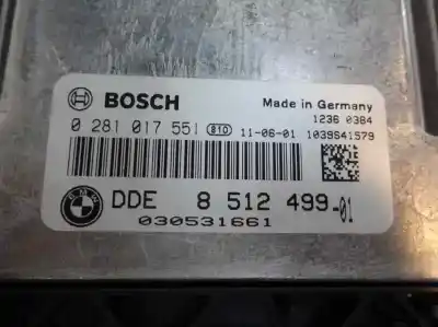 Second-hand car spare part ecu engine control for bmw serie 1 berlina (e81/e87) 116d oem iam references 8 512 499-01  2011