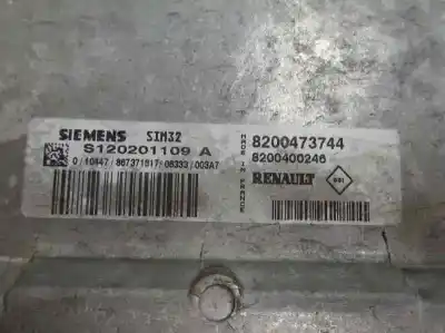 Second-hand car spare part ecu engine control for renault clio ii fase ii (b/cb0) authentique oem iam references 8200473744  2005