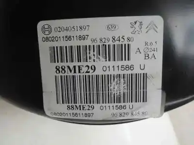Second-hand car spare part brake servo for citroen c3 sx oem iam references 96 829 845 80  2010