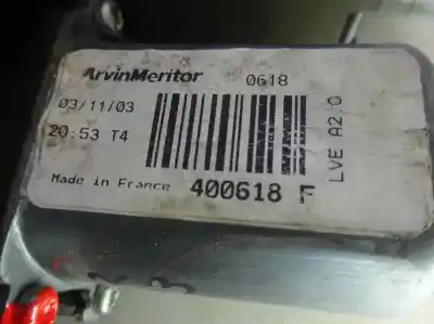 Second-hand car spare part passenger side right window regulator for citroen c3 1.1 furio oem iam references 400618 f  2003